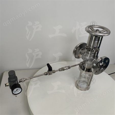 GHCSZXQYF-16 带有氮气吹扫口在线取样阀 不锈钢手动法兰取样器
